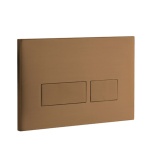 Product Cut out image of the Abacus Trend 2S Brushed Bronze Flush Plate